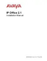 Предварительный просмотр 1 страницы Avaya IP403 Office Installation Manual