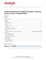 Avaya IX L100 Series Manual предпросмотр