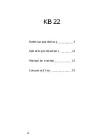 Preview for 2 page of Avaya KB 22 Operating Instructions Manual