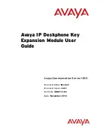 Preview for 1 page of Avaya KEM User Manual