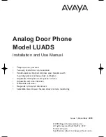 Avaya LUADS Installation And Use Manual предпросмотр