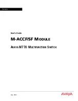 Предварительный просмотр 1 страницы Avaya M-ACCF User Manual