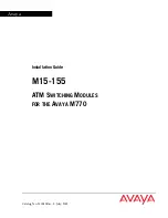 Avaya M15-155 Installation Manual предпросмотр