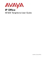 Preview for 1 page of Avaya M7208 User Manual