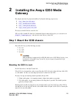 Preview for 19 page of Avaya Media Gateway G350 Installation Manual