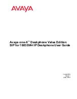 Preview for 1 page of Avaya one-X 16-603578 User Manual