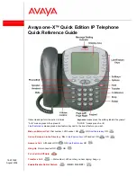 Preview for 1 page of Avaya one-X Quick Edition Quick Reference Manual