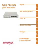 Avaya P133GT2 Quick Start Manual preview