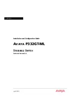 Avaya P332GT-ML Installation And Configuration Manual preview