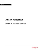 Предварительный просмотр 31 страницы Avaya P333R-LB Installation And Configuration Manual