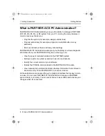 Preview for 8 page of Avaya PARTNER ACS PC Administration Getting Started Manual