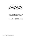 Avaya RS9RM Preparation, Installation And Operator Manual preview