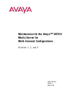 Preview for 1 page of Avaya S8700 Series Maintenance Manual