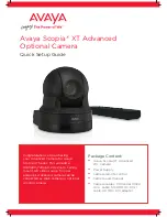 Avaya Scopia XT Advanced Quick Setup Manual preview