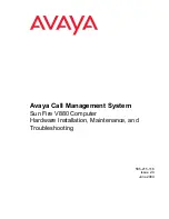 Предварительный просмотр 1 страницы Avaya Sun Fire V880 Installation & Maintenance