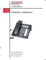 Avaya T3 Standard Operating Instructions Manual preview