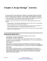 Предварительный просмотр 14 страницы Avaya Vantage K155 Manual