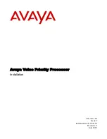 Предварительный просмотр 1 страницы Avaya Voice Priority Installation Manual