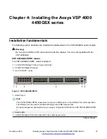 Предварительный просмотр 16 страницы Avaya VSP 4000 Series Installing