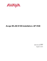 Предварительный просмотр 1 страницы Avaya WLAN 8100 Series Installation Manual