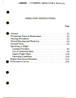 Предварительный просмотр 19 страницы Avco Lycoming HIO-540 Series Operator'S Manual