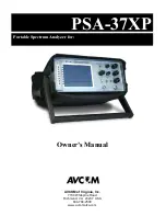 AVCOM PSA-37XP Owner'S Manual предпросмотр