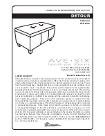 Ave Six DETOUR DTR2036 Assembly Instructions предпросмотр