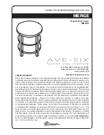 Preview for 1 page of Ave Six MERGE MRG09 Assembly Instructions