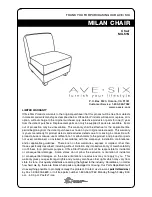 Предварительный просмотр 1 страницы Ave Six MILAN CHAIR MIL51N Assembly Instructions