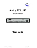 AVE Analog EV 2x150 User Manual предпросмотр