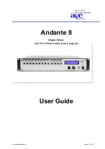 AVE Andante 8 User Manual предпросмотр