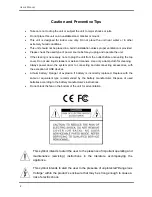 Предварительный просмотр 3 страницы AVE DR16X Series User Manual