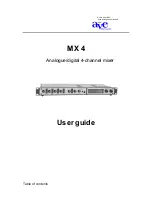 AVE MX 4 User Manual предпросмотр