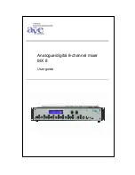 Предварительный просмотр 1 страницы AVE MX 8 User Manual