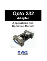 Preview for 1 page of AVE Opto 232 Operation Manual