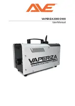 AVE VAPERIZA 2000 DMX User Manual preview