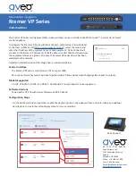 Avea Kramer VP Series Connection Manual preview