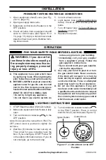 Preview for 16 page of Avenger 110061 Owner'S Operation And Installation Manual