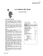 Preview for 1 page of Aventics Controlair H-2 Series Service Information