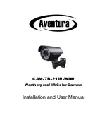 Предварительный просмотр 1 страницы Aventura CAM-7B-21IR-WDR Installation And User Manual