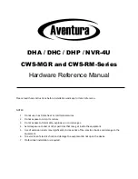 Aventura CWS-MGR Series Hardware Reference Manual предпросмотр