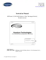 Предварительный просмотр 1 страницы Aventura FBR-1GE2LX-SFP Instruction Manual