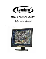 Aventura MON-LCD19BL-CCTV Reference Manual предпросмотр