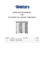 Preview for 1 page of Aventura TS-FHTS05 Installation Manual