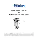 Предварительный просмотр 1 страницы Aventura TS-TTS01 Installation Manual