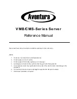 Aventura VMB-Series Reference Manual preview