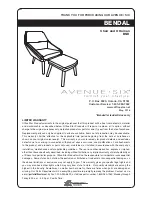 Avenue Six BENDAL BND Assembly Instructions preview