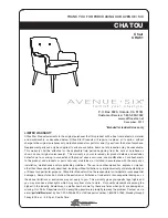 Avenue Six CHATOU CHA51 Assembly Instructions предпросмотр