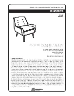 Avenue Six RHODES RHD51 Manual preview