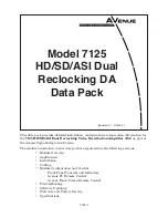 Avenue 7125 Quick Manual preview